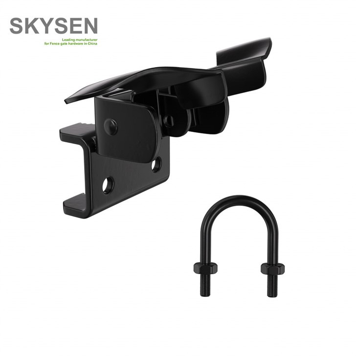 Black Chain Link Fence Gate Latch