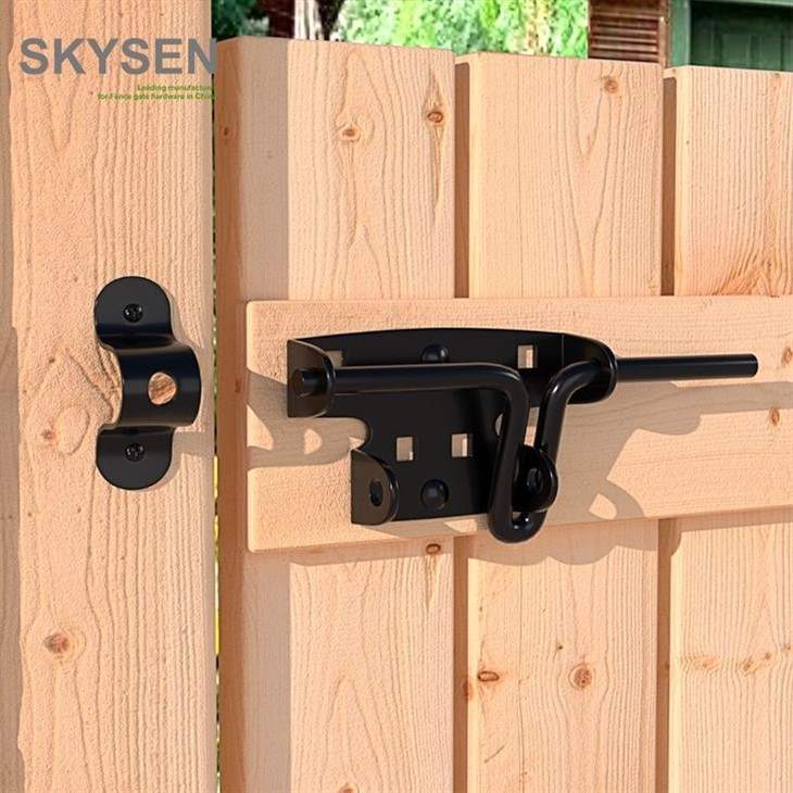 Double Gate Latch Wood Fence