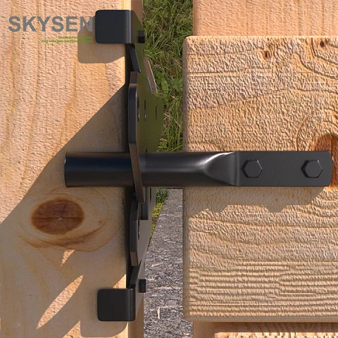 Double Sided Wooden Gate Lock