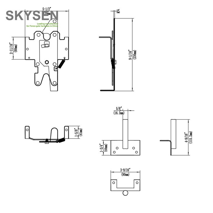 Two Way Wooden Gate Latch