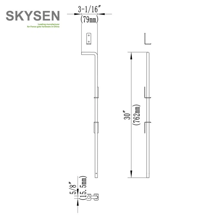 Chain Link Fence Lockable Drop Rod